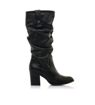 MTNG para mujer. 52304 Botas de Piel Uma negro -Altura tacón 7,50cm- (40), 5 a 8cm, Cremallera, Casual, MTNG outlet 2024.