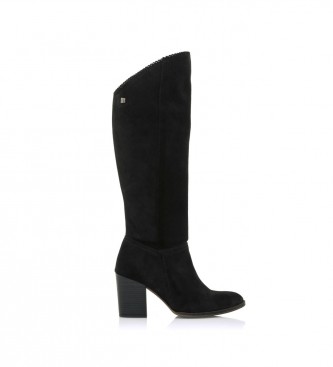 MTNG para mujer. 52635 Botas De Piel Casual Uma Negro -Altura Tacón 7.5Cm- (39), 5 a 8cm, Cremallera, MTNG outlet 2024.