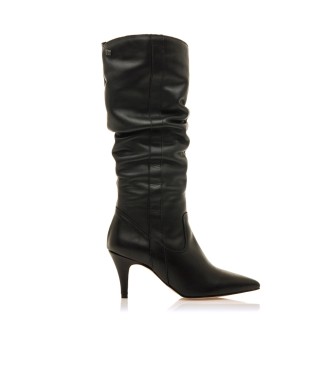 MTNG para mujer. 59711 Botas de Piel Chantal negro -Altura tacón 8cm- (41), 5 a 8cm, Cremallera, Casual, MTNG outlet 2024.