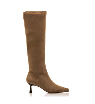 MTNG para mujer. 59670 Botas Ninette beige (37), 3 a 5cm, Cremallera, Casual