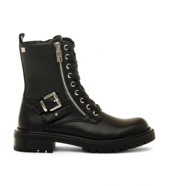 Mustang para mujer. 54774 Botines Casi negro (40), 3 a 5cm, Cremallera, Casual