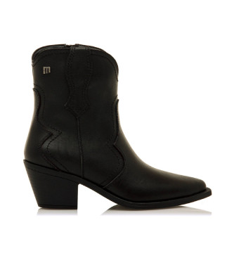 MTNG para mujer. 55302 Botines de Piel Daphne negro (37), 3 a 5cm, Cremallera, Casual