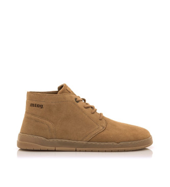 MTNG para hombre. 84848 Botines de Piel Free Miami beige (45), Marrón, Plano, Cordones, Casual