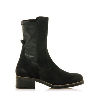 MTNG für Damen. 59678 Frontier Lederstiefel schwarz (37), 3 bis 5 cm, Reißverschluss, Lässig