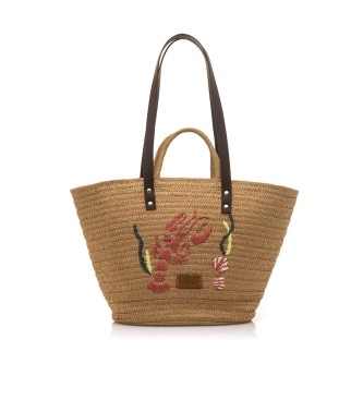 Mustang para mujer. SILAT Bolso Silat marrón (OSFA), Casual, Rafia