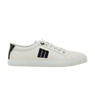 Mustang para mujer. 60615 Zapatillas Aria blanco (36), Plano, Cordones, Casual