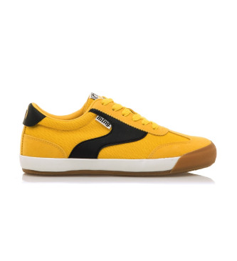 Mustangvoor vrouwen. 60835 Pump Sneakers Geel (38), Plat, Veters, Casual