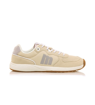 Mustang para mujer. 60857 Zapatillas Apolo beige (36), Plano, Cordones, Casual