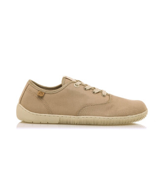 Mustang para mujer. 60849 Zapatillas FreeAria beige (39), Plano, Cordones, Casual
