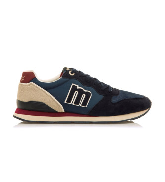 Mustangvoor mannen. 84467 Joggo Schoenen Blauw (43), Plat, Veters, Casual