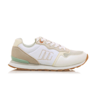 Mustang para mujer. 60441 Zapatillas Joggo Blanco (36), Plano, Cordones, Casual