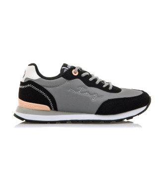 MTNG para mujer. 60439 Zapatillas Joggo gris, negro (36), Tela, 1 a 3cm, Cordones, Casual, Deportivo, Multideporte