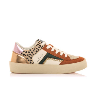 Mustang para mujer. 60843 Zapatillas Louper multicolor (40), Plano, Cordones, Casual