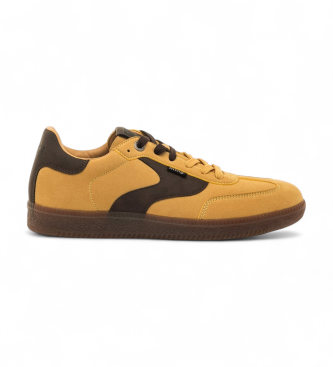 Mustang para hombre. 84775 Zapatillas Nova Evo amarillo (45), Plano, Cordones, Casual