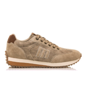 Mustang para hombre. 84808 Zapatillas Portland beige (41), Plano, Cordones, Casual