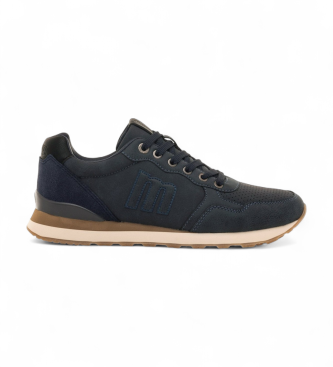 Mustang para hombre. 84755 Zapatillas Porland marino (44), Plano, Cordones, Casual