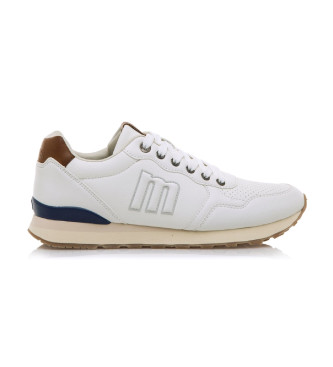 Mustang para hombre. 84755 Zapatillas Porland blanco (43), 1 a 3cm, Cordones, Casual, Deportivo, Multideporte