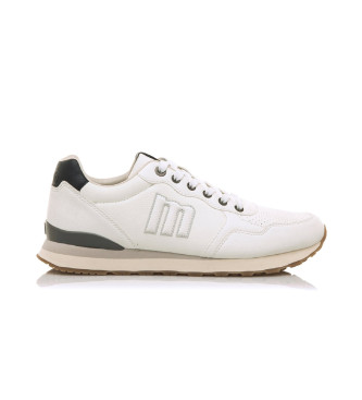 Mustangvoor mannen. 84755 Sportschoenen Porland wit (41), Plat, Veters, Casual
