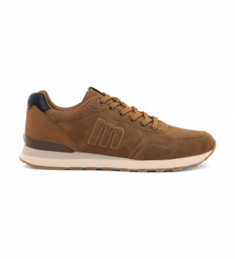 Mustang para hombre. 84755 Zapatillas Porland marrón (42), Plano, Cordones, Casual