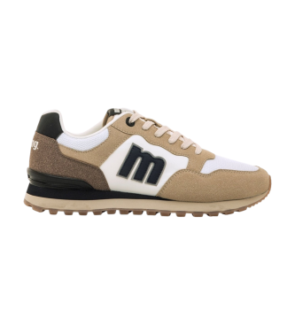 MTNG para hombre. 84711 Zapatillas Portlandos beige (40), Tela, Plano, 1 a 3cm, Cordones, Casual