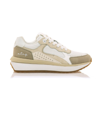 MTNG para mujer. 60370 Zapatillas Izzy beige, blanco (38), Plano, Cordones, Casual, MTNG outlet 2024.