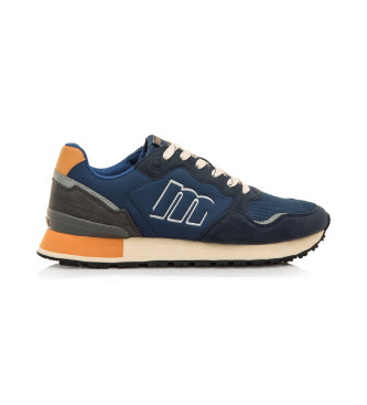 Mustang para hombre. 84427 Zapatillas Joggo Classic marino (41), Tela, Plano, Cordones, Casual
