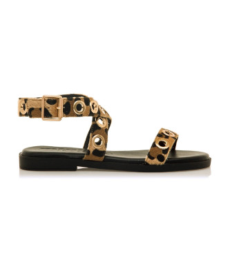 Mustang para mujer. 55291 Sandalias Alysa Beige (37), 1 a 3cm, Hebilla, Casual