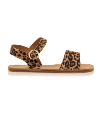 MTNG para mujer. 55904 Sandalias Free-Lara marrón (40), Plano, Hebilla, Casual