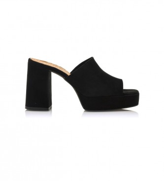MTNG para mujer. 52910 Sandalias de piel Jacqueline Negro -Altura tacón 9,5cm- (40), 8 a 10cm, Ninguno, Casual, MTNG outlet 2024.