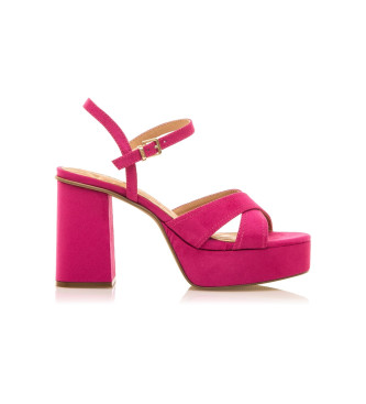 MTNG para mujer. 53822 Sandalias Sindy rosa -Altura tacón 9cm- (36), 8 a 10cm, Hebilla, Casual, Fiesta, MTNG outlet 2024.