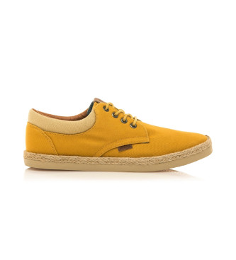 Mustang para hombre. 84666 Zapatos Bequia amarillo (40), Plano, Cordones, Casual