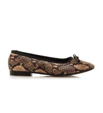 Mustang para mujer. 54566 Zapatos Casual Camille animal print (39), Tela, Plano, 1 a 3cm, Ninguno