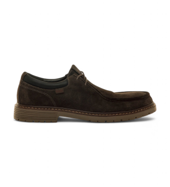 Mustang para hombre. 84638 Zapatos de Piel Daris marrón (43), 3 a 5cm, Cordones, Casual, Clásico
