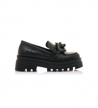 MTNG para mujer. 51041 Mocasines de Piel Kelly negro -Altura tacón 5,5cm- (39), 5 a 8cm, Ninguno, Casual, MTNG outlet 2024.