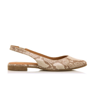 Mustang para mujer. 54571 Zapatos Loana Beige (37), Plano, Ninguno, Casual, Animal print