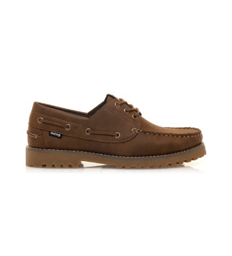 Mustang para hombre. 84809 Zapatos Denver marrón (41), Plano, Cordones, Casual, Clásico