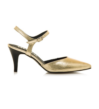 Mustang para mujer. 54362 Zapatos Vestir Chantal dorado (39), 5 a 8cm, Hebilla, Casual, Fiesta