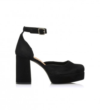 MTNG para mujer. 52798 Zapatos de piel Jacqueline Negro -Altura tacón 9,5cm- (38), 8 a 10cm, Hebilla, Casual, Fiesta, MTNG outlet 2024.