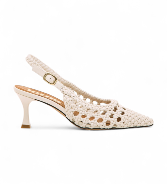 MTNG para mujer. 55436 Zapatos Jady blanco (41), 3 a 5cm, Hebilla, Casual, Fiesta