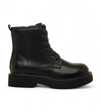 MTNG para mujer/niña. 48088 Botines Martin negro (36), Plano, 1 a 3cm, Cremallera, Casual, moda infantil