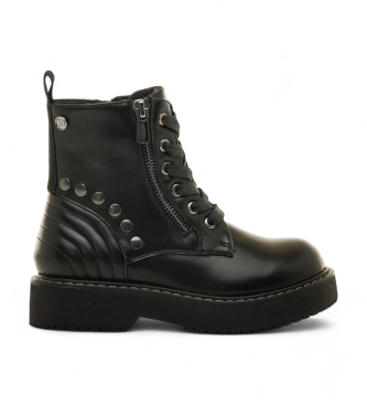 MTNG para mujer/niña. 49337 Botines Martin negro (34), Plano, 1 a 3cm, Cremallera, Casual, moda infantil