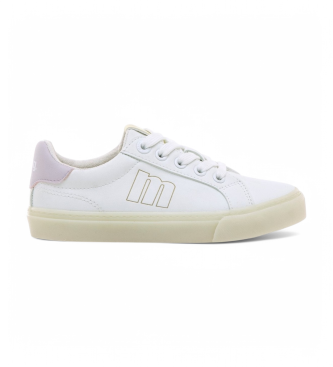 Mustang Kids para mujer/niña. 48936 Zapatillas Emi blanco (34), Plano, Cordones, Casual, moda infantil