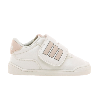 Mustang Kids unisex para niños. 48909 Zapatillas Free Baby blanco (21), Plano, 1 a 3cm, Velcro, Casual, moda infantil