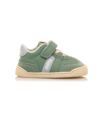 Mustang Kids unisex para niños. 49060 Zapatillas Free Baby verde (21), Plano, Cordones, Casual, moda infantil
