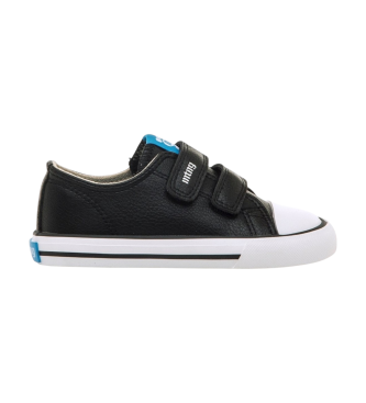MTNG unisex para niños. 49049 Zapatillas Respect Emi negro (26), Plano, Velcro, Casual, moda infantil