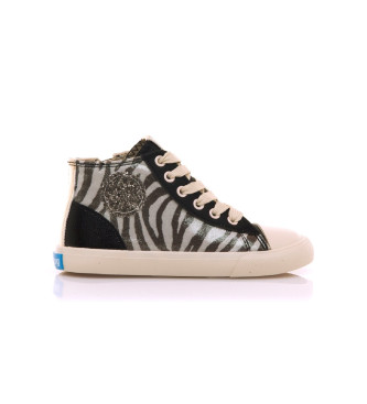 Mustang Kids unisex para niños. 49322 Zapatillas altas negro (27), Plano, Cordones, Casual, moda infantil