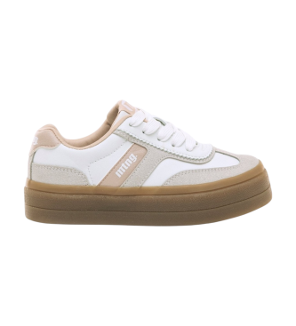 Mustang Kids para mujer/niña. 81198 Zapatillas Bigger blanco (37), Plano, Cordones, Casual, moda infantil