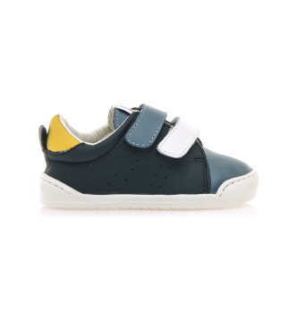 Mustang Kids unisex para niños. 48850 Zapatillas de Piel Free marino (24), Plano, Velcro, Casual, moda infantil, Mustang Kids outlet 2024.