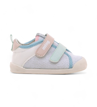 Mustang Kids unisex para niños. 48907 Zapatillas Free blanco (22), Tela, Plano, Velcro, Casual, moda infantil, Mustang Kids outlet 2024.