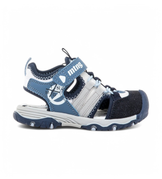 MTNG unisex para niños. 48740 Sandalias RIver azul (28), Plano, Velcro, Casual, moda infantil